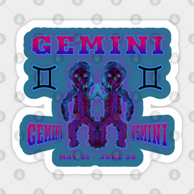 Gemini 3a Teal Sticker by Boogie 72